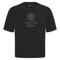 Boston Bruins Levelwear Shadow Surge Luxe Signature Knit T-Shirt - Black - NHL 203613998