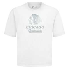 Chicago Blackhawks Levelwear Shadow Surge Luxe Signature Knit T-Shirt - White - NHL 203614015