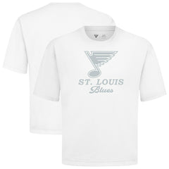 St. Louis Blues Levelwear Shadow Surge Luxe Signature Knit T-Shirt - White - NHL 203614018