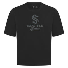 Seattle Kraken Levelwear Shadow Surge Luxe Signature Knit T-Shirt - Black - NHL 203614022
