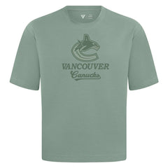Vancouver Canucks Levelwear Shadow Surge Luxe Signature Knit T-Shirt - Green - NHL 203614040