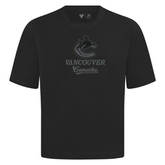 Vancouver Canucks Levelwear Shadow Surge Luxe Signature Knit T-Shirt - Black - NHL 203614041