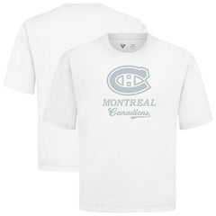 Montreal Canadiens Levelwear Shadow Surge Luxe Signature Knit T-Shirt - White - NHL 203614043