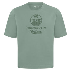 Edmonton Oilers Levelwear Shadow Surge Luxe Signature Knit T-Shirt - Green - NHL 203614050