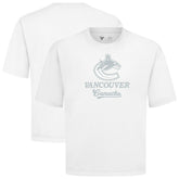Vancouver Canucks Levelwear Shadow Surge Luxe Signature Knit T-Shirt - White - NHL 203614070