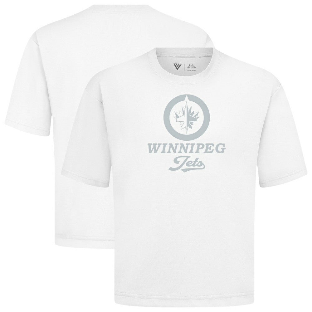 Winnipeg Jets Levelwear Shadow Surge Luxe Signature Knit T-Shirt - White - NHL 203614073