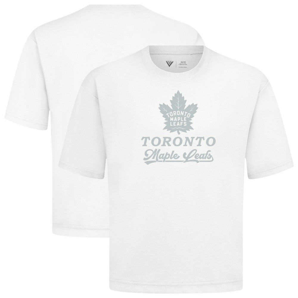 Toronto Maple Leafs Levelwear Shadow Surge Luxe Signature Knit T-Shirt - White - NHL 203614074