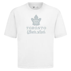 Toronto Maple Leafs Levelwear Shadow Surge Luxe Signature Knit T-Shirt - White - NHL 203614074