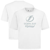 Tampa Bay Lightning Levelwear Shadow Surge Luxe Signature Knit T-Shirt - White - NHL 203614095