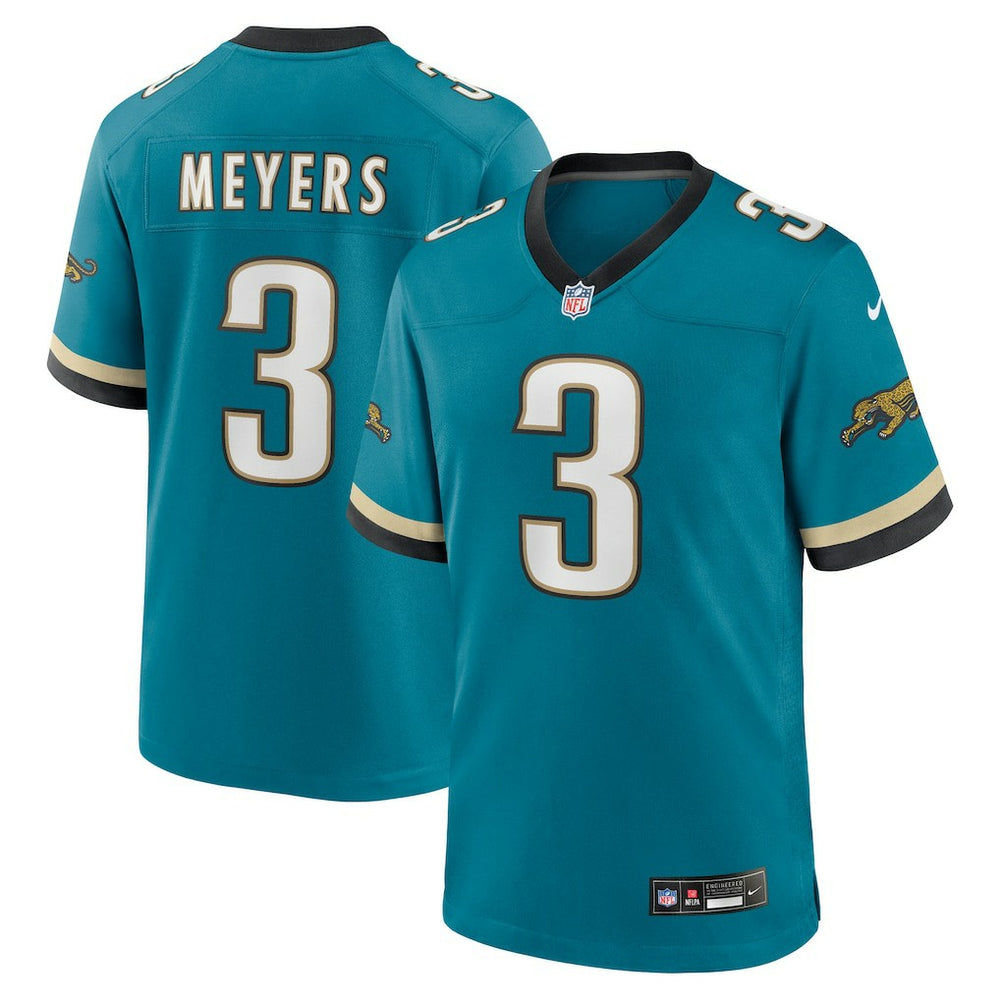 Nike Jakobi Meyers Jacksonville Jaguars Alternate 2 Prowler Throwback Game Jersey Teal