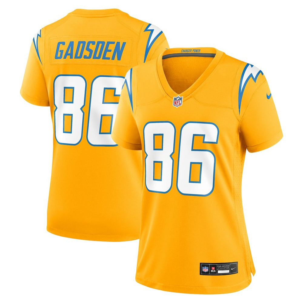 Nike Oronde Gadsden Los Angeles Chargers Women's Alternate Charger Power Game Jersey Gold