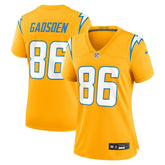 Nike Oronde Gadsden Los Angeles Chargers Women's Alternate Charger Power Game Jersey Gold