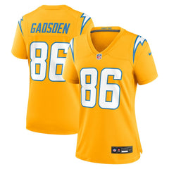 Nike Oronde Gadsden Los Angeles Chargers Women's Alternate Charger Power Game Jersey Gold