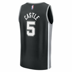 Stephon Castle San Antonio Spurs Fast Break Replica Jersey Black Icon Edition | Fanatics online
