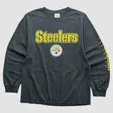 Fanatics Pittsburgh Steelers NFL 2000s Long Sleeve T-shirt Black Vintage