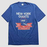 Fanatics New York Giants Champion 1986 T-shirt Blue Vintage