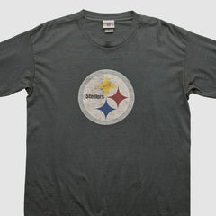 Fanatics Pittsburgh Steelers NFL 2000s Long Sleeve T-shirt Charcoal Vintage