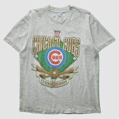 Chicago Cubs Salem Sportswear 90s T-shirt - Heather Gray - Vintage - Fanatics Discount