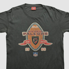 Fanatics Atlanta Falcons NFL 2000s Long Sleeve T-shirt Charcoal Vintage