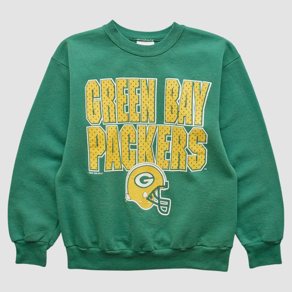 Fanatics Green Bay Packers Hanes 90s Pullover Sweatshirt Green Vintage