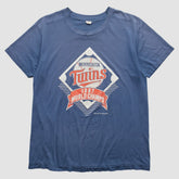 Minnesota Twins Trench 1987 T-shirt - Blue - Vintage - Fanatics Sale