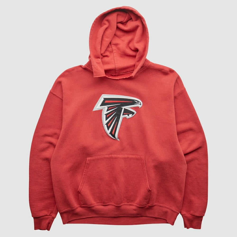 Fanatics Atlanta Falcons 2000s Hooded Pullover Sweatshirt Red Vintage
