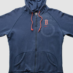 Boston Red Sox Nike 2000s Hooded Full Zip Sweatshirt - Navy - Vintage - Nike Discount
