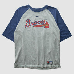 Atlanta Braves Nike 2000s T-shirt - Gray - XVintage - Nike Lifestyle