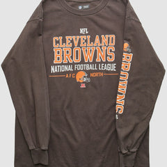 Fanatics Cleveland Browns NFL 2010s Long Sleeve T-shirt Brown Vintage