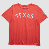 Texas Rangers Majestic 2010 T-shirt - Red - Vintage - Fanatics Sale