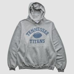 Fanatics Tennessee Titans Reebok 2000s Hooded Pullover Sweatshirt Heather Gray Vintage