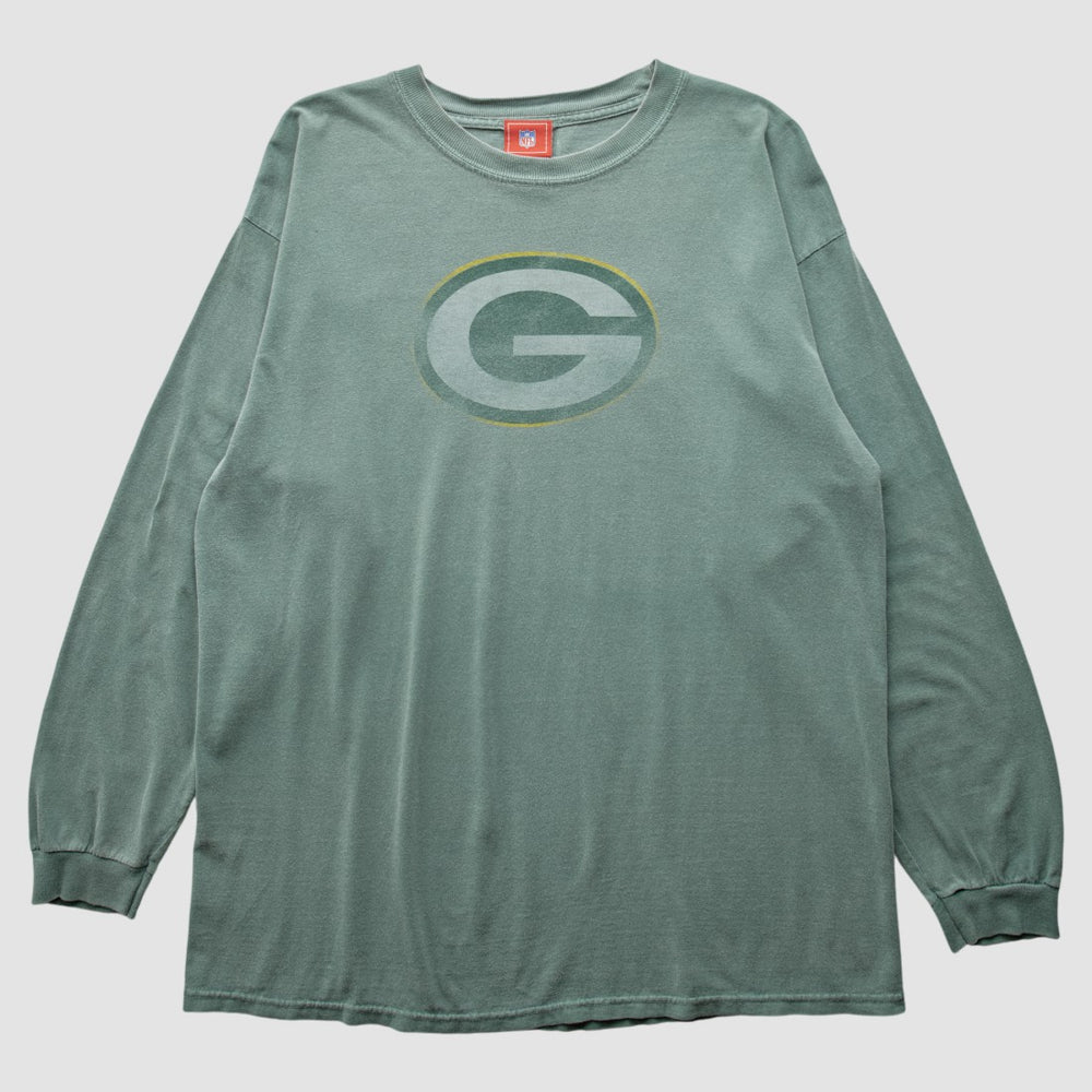 Fanatics Green Bay Packers 2000s Long Sleeve T-shirt Green Vintage
