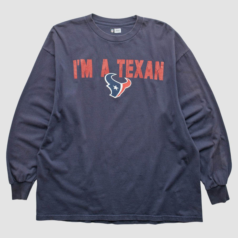 Fanatics Houston Texans NFL 2010s Long Sleeve T-shirt Navy Vintage
