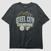 Fanatics Pittsburgh Steelers Reebok 2009 T-shirt Charcoal Vintage