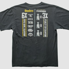 Fanatics Pittsburgh Steelers Reebok 2009 T-shirt Charcoal Vintage