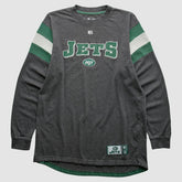 Fanatics New York Jets NFL 2010s Long Sleeve T-shirt Gray Vintage