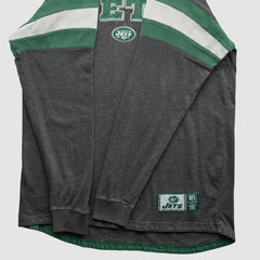 Fanatics New York Jets NFL 2010s Long Sleeve T-shirt Gray Vintage