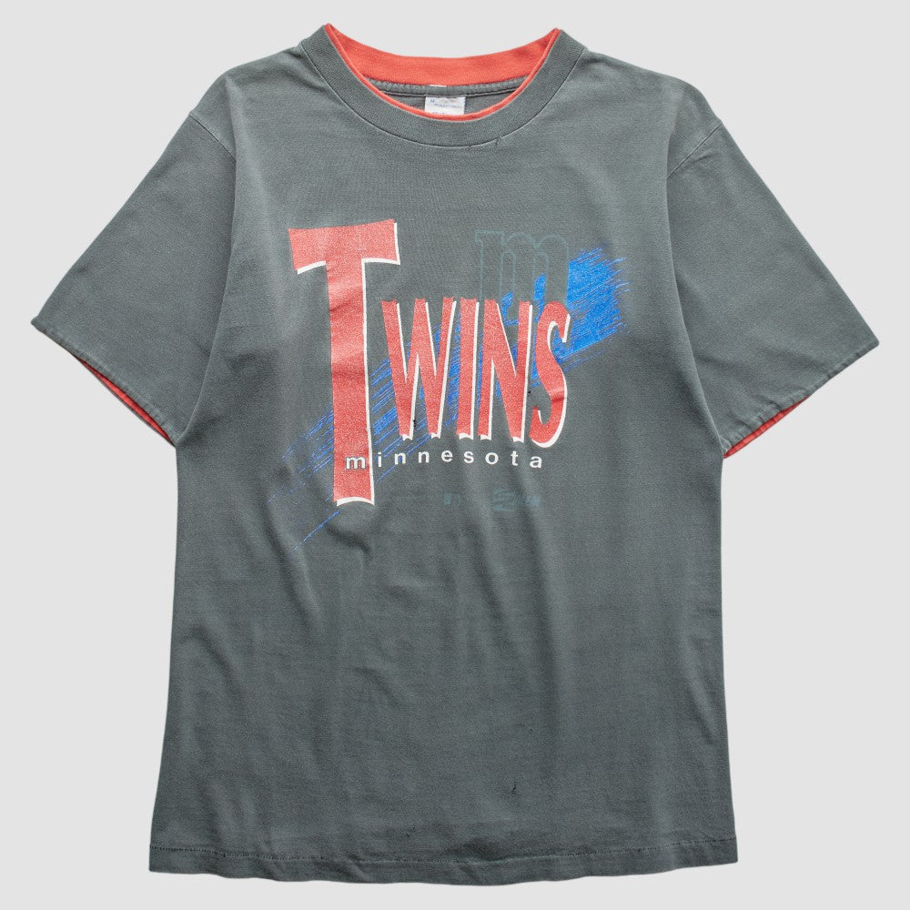 Minnesota Twins Salem 90s T-shirt - Gray - Vintage - Fanatics Online