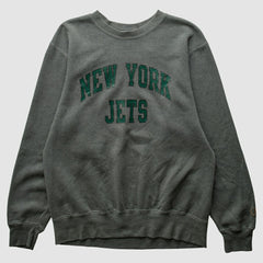 Fanatics New York Jets Champion 2000s Pullover Sweatshirt Charcoal Vintage