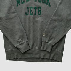 Fanatics New York Jets Champion 2000s Pullover Sweatshirt Charcoal Vintage