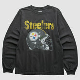 Fanatics Pittsburgh Steelers Reebok 2010s Long Sleeve T-shirt Black Vintage
