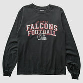 Fanatics Atlanta Falcons Reebok 2000s Long Sleeve T-shirt Black Vintage