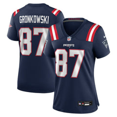 Nike Rob Gronkowski New England Patriots Women's Team Retired Player Game Jersey Navy