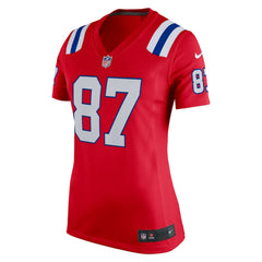 Nike Rob Gronkowski New England Patriots Women's Alternate Retired Player Game Jersey Red