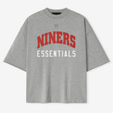 San Francisco 49ers Fear of God x NFL Unisex 3/4-Sleeve T-Shirt Heather Gray