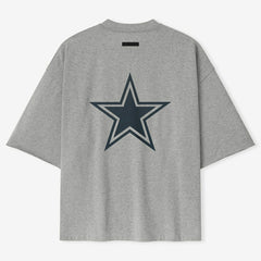 Dallas Cowboys Fear of God x NFL Unisex 3/4-Sleeve T-Shirt Heather Gray