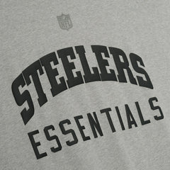 Pittsburgh Steelers Fear of God x NFL Unisex 3/4-Sleeve T-Shirt Heather Gray