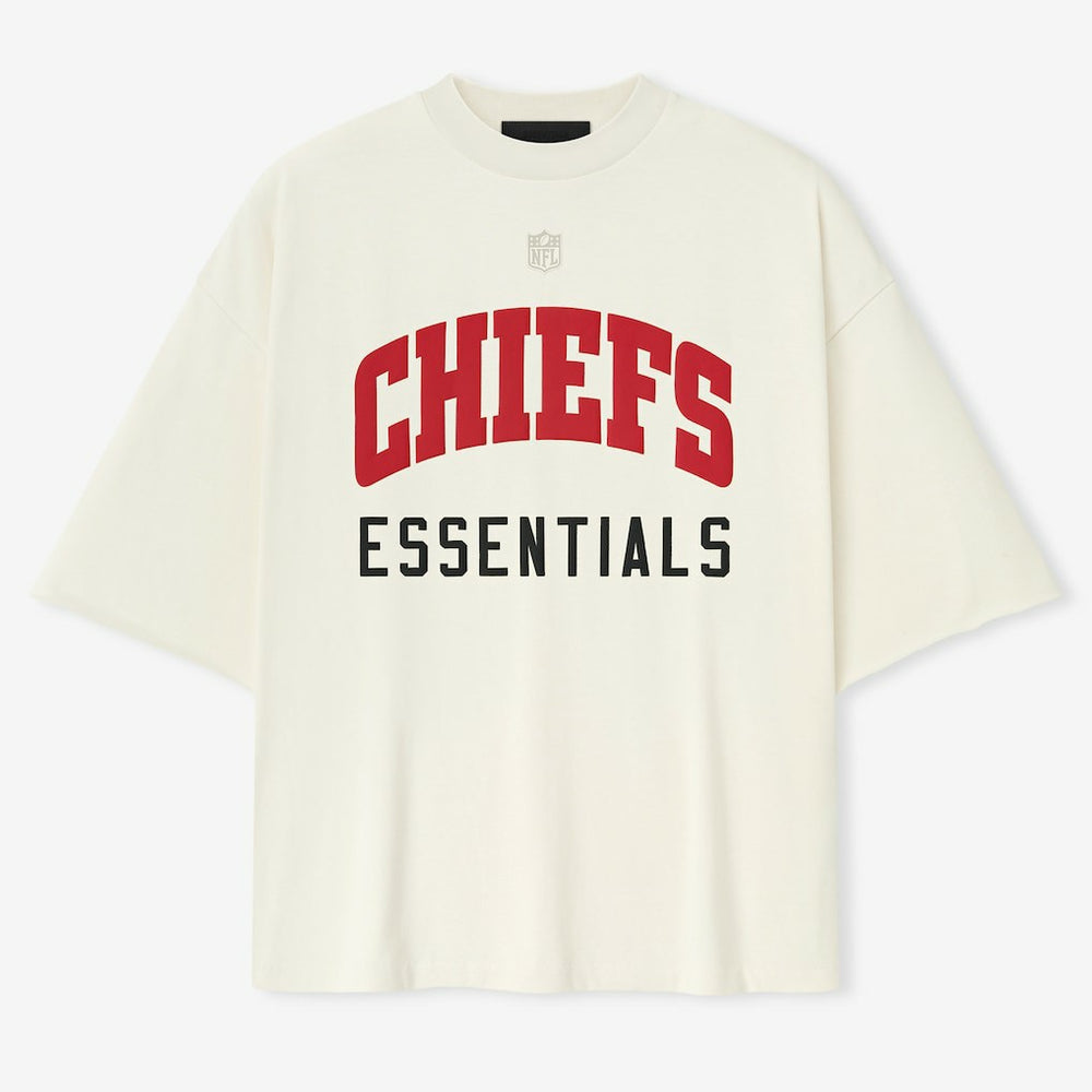 Kansas City Chiefs Fear of God x NFL Unisex 3/4-Sleeve T-Shirt Cream