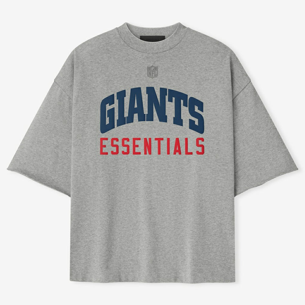 New York Giants Fear of God x NFL Unisex 3/4-Sleeve T-Shirt Heather Gray