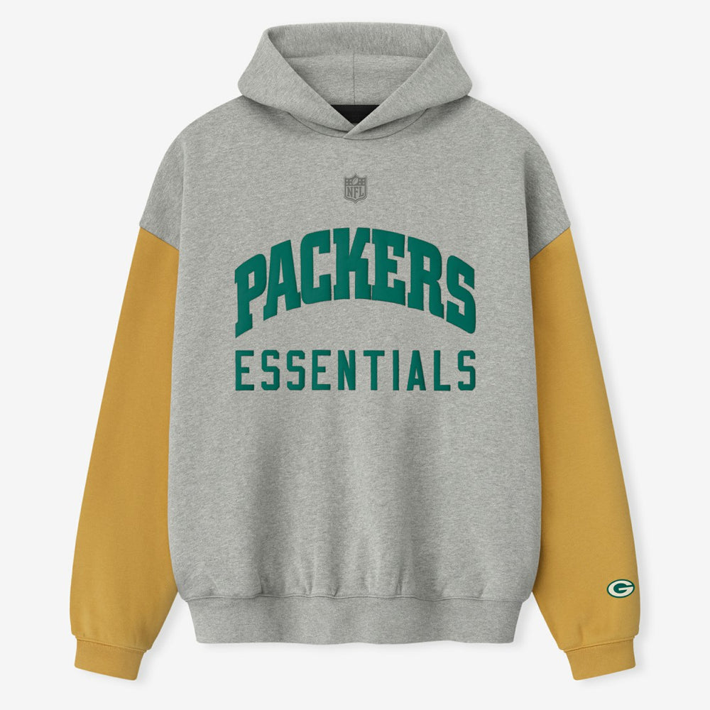 Green Bay Packers Fear of God x NFL Unisex Sport Hoodie Heather Gray/Gold